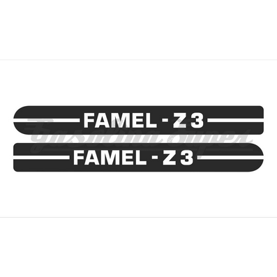 Autocolante de carter de corrente para Famel Z3