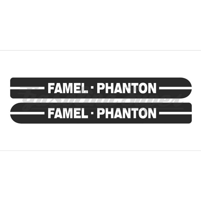 Autocolante de carter de corrente para Famel Phantom