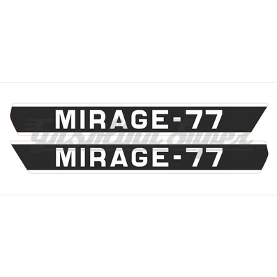 Autocolante de depósito para Famel Mirage 77 (par)