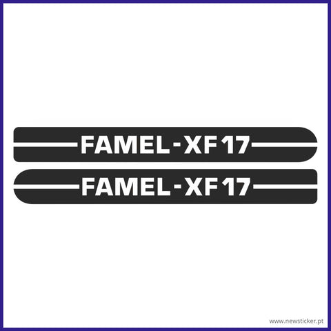 Autocolante de carter de corrente para Famel XF-17