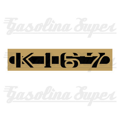 Autocolante Casal K-167 dourado (par)