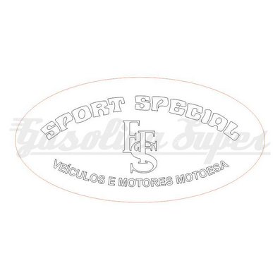 Autocolante oval EFS Motoesa Sport Special transp. (par)