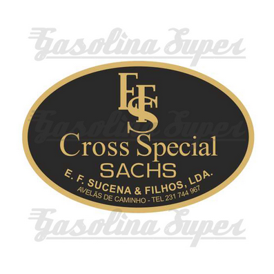 Autocolante oval EFS Cross Special Sachs (par)