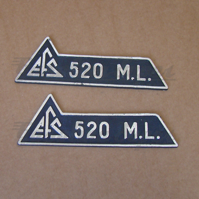 Conjunto de emblemas de mala de ferramenta EFS 520 ML