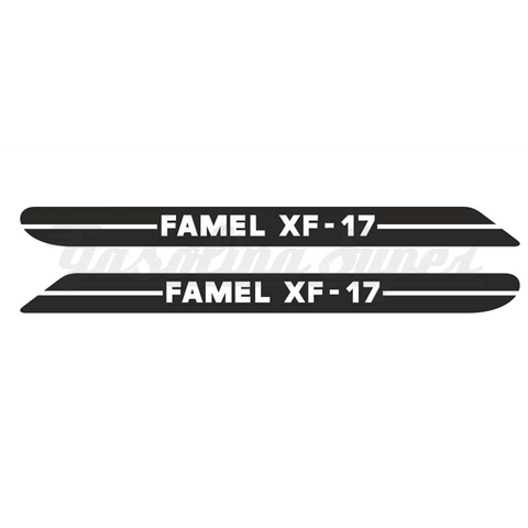 Autocolante de depósito para Famel XF (par)