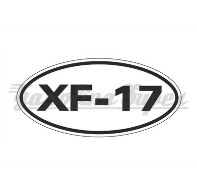 Autocolantes de mala de ferramentas para Famel XF-17 fundo branco (par)