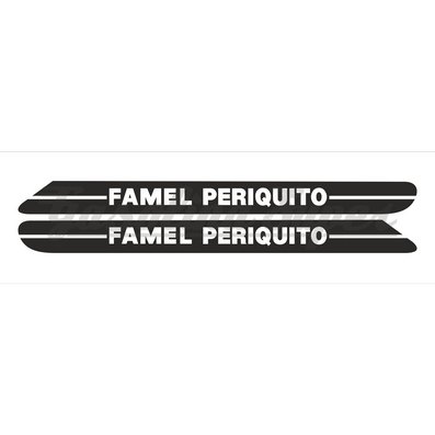 Autocolante de depósito para Famel Periquito (par)