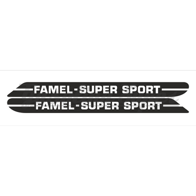 Autocolante de depósito para Famel Super Sport (par)