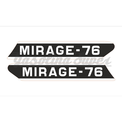 Autocolante de depósito para Famel Mirage 76 (par)