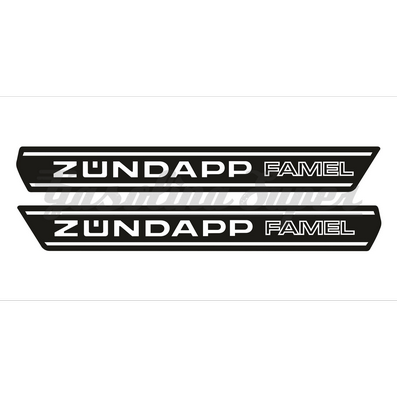 Autocolante de depósito para Famel Zundapp (par)