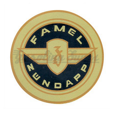 Autocolante logotipo Famel Zundapp (PVC Rígido) (par)