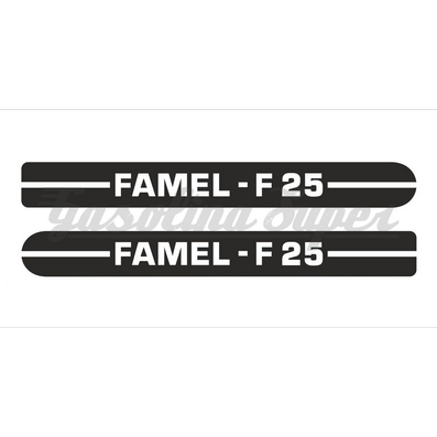 Autocolante de carter de corrente para Famel F-25