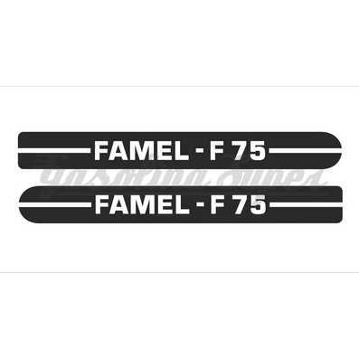 Autocolante de carter de corrente para Famel 75