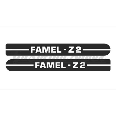 Autocolante de carter de corrente para Famel Z2