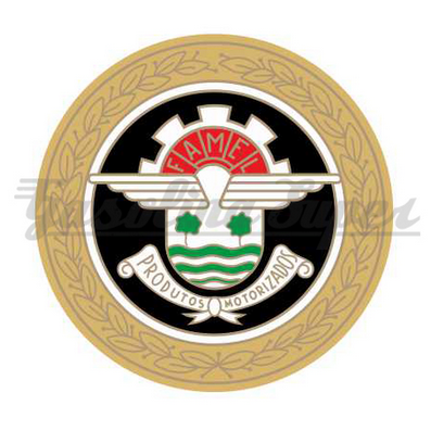 Autocolante logotipo Famel Produtos Motorizados (PVC Rígido) (par)