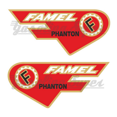 Autocolante de mala de ferramentas para Famel Phantom (par)