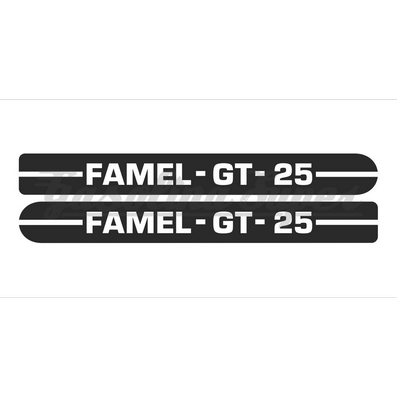 Autocolante de carter de corrente para Famel GT-25