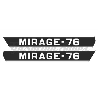 Autocolante de depósito para Famel Mirage 76 (par)