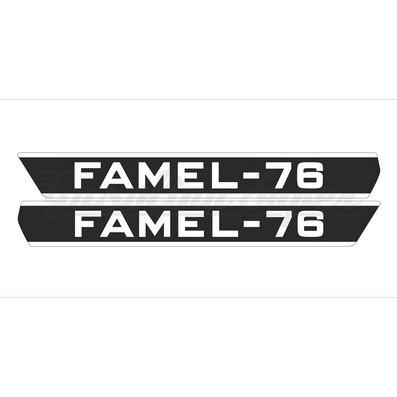 Autocolante de depósito para Famel 76 (par)