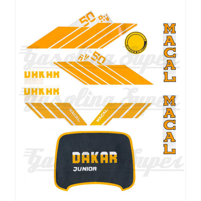 Kit de autocolantes para Macal Dakar Junior 50RV
