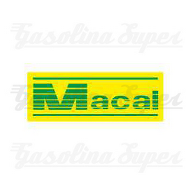 Autocolante MACAL amarelo/verde (par)