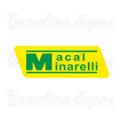 Autocolante de tampas de motor Macal Minarelli verde (par)