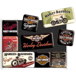 Kit ímanes Harley Davidson- 9 peças