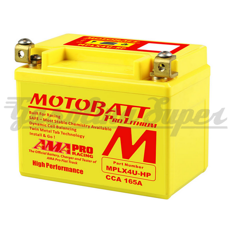Bateria de Lítio MOTOBATT 12V 2,2Ah (CCA 165A) MPLX4U-HP